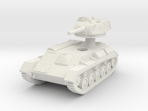 1/87 (HO) T-80 light tank in White Natural Versatile Plastic