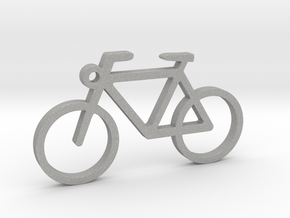 Bike (Bicycle) Pendant / Keyring in Aluminum