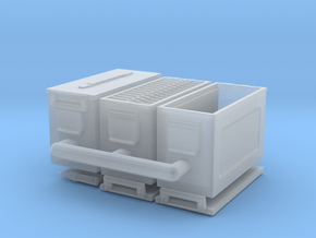 1/18 scale 50 cal' ammo boxes. in Smooth Fine Detail Plastic
