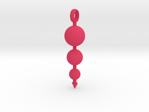 Totem of Spheres (Still) in Pink Processed Versatile Plastic