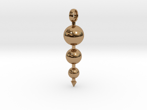 Totem of Spheres (Still) in Polished Brass
