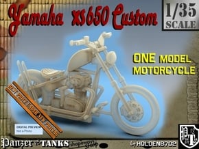 1-35 Yamaha XS650 Custom in Tan Fine Detail Plastic