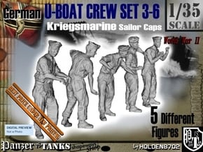 1-35 German U-Boot Crew Set3-6 in Tan Fine Detail Plastic