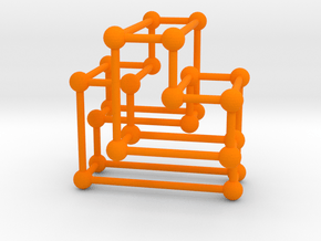 A(3) Orthotope in Orange Processed Versatile Plastic