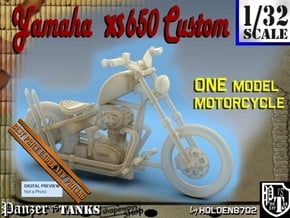 1-32 Yamaha XS650 Custom in Smooth Fine Detail Plastic