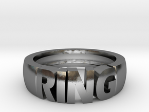 Ring in Polished Silver