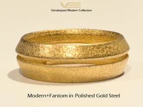 Modern+Fantom in Polished Gold Steel: 6.5 / 52.75