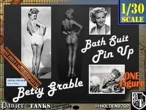 1-30 Betty Grable Bathsuit in Tan Fine Detail Plastic