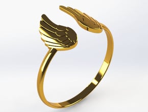 Winged Ring-SMK in 18k Gold