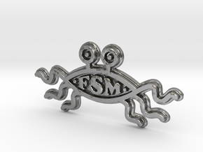 FSM - Logo - 50mm in Natural Silver