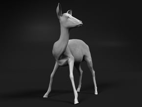Impala 1:9 Watchful Female While Drinking in White Natural Versatile Plastic
