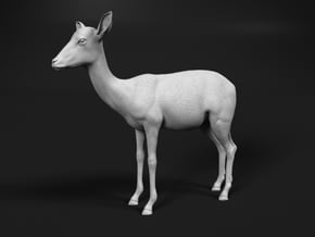 Impala 1:9 Standing Female in White Natural Versatile Plastic