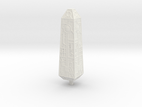 Borg Obelisk 1/100000 Attack Wing in White Natural Versatile Plastic