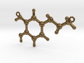 Dopamine Pendant in Natural Bronze