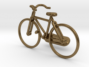 Bicycle Cufflink in Natural Bronze