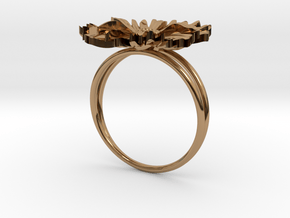 Daisy ring  in Polished Brass: 5.5 / 50.25
