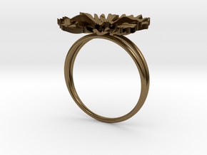 Daisy ring  in Polished Bronze: 6 / 51.5