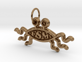 FSM Keyring in Natural Brass