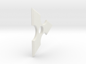 Pointed fidget spinner in White Natural Versatile Plastic