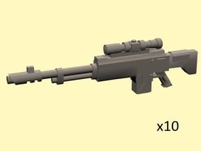 28mm SciFi SK-12 Sniper Rifle  in Tan Fine Detail Plastic