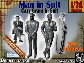 1-24 Cary Grant In Suit Two Figures in White Natural Versatile Plastic