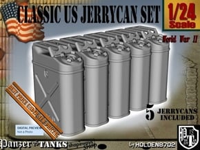 1-24 US Jerrycan 5 UNITS in White Natural Versatile Plastic