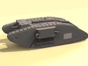 1/160 Mk IV Female Tank in Tan Fine Detail Plastic