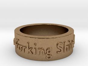 The Good Place Ring in Natural Brass: 8 / 56.75