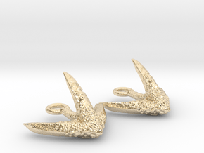 Anchor Octopus texture Earrings in 14k Gold Plated Brass