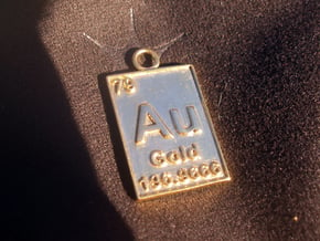Gold Periodic Table Pendant in 14K Yellow Gold