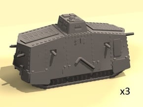 1/220 WW1 A7V tank in Smooth Fine Detail Plastic