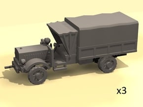 1/220 scale WW1 light trucks in Tan Fine Detail Plastic