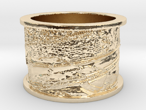 Trompe l'Oeil with Trumpet in 14K Yellow Gold: 7.25 / 54.625