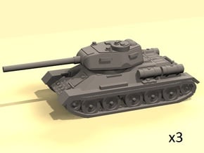 1/220 T-34-85 tank in Tan Fine Detail Plastic