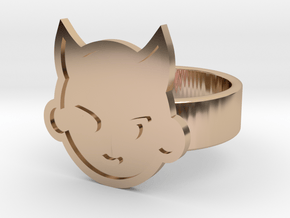 Imp Ring in 14k Rose Gold Plated Brass: 10 / 61.5