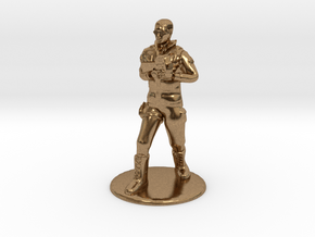 SG Male Soldier Walking 35mm new in Natural Brass