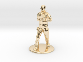 SG Male Soldier Walking 35mm new in 14k Gold Plated Brass