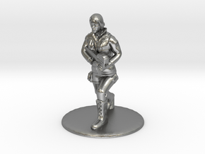 SG Female Soldier Running 35 mm new in Natural Silver