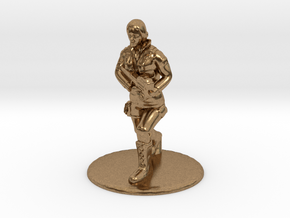 SG Female Soldier Running 35 mm new in Natural Brass