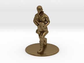 SG Female Soldier Running 35 mm new in Natural Bronze