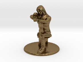 SG Female Soldier Crouched 35 mm new in Natural Bronze
