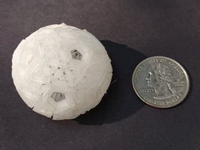 Soft-Boiled Geodesic (3.6cm) in Smooth Fine Detail Plastic