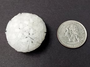 Soft-Boiled Geodesic (2.7cm) in Smooth Fine Detail Plastic