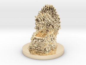 Game of Thrones Risk Piece Single - Iron Throne in 14K Yellow Gold