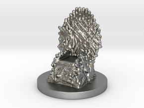 Game of Thrones Risk Piece Single - Iron Throne in Natural Silver