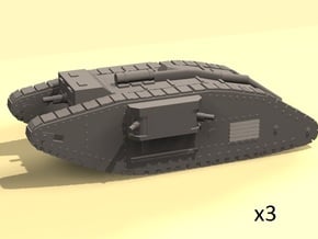 1/144 Mk.IV Female tank in White Processed Versatile Plastic
