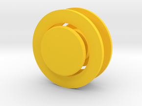 Fidget Spinner Tourus Caps in Yellow Processed Versatile Plastic