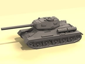 1/144 T-34-85 tank in Tan Fine Detail Plastic