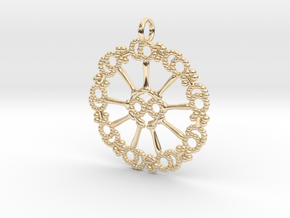 Axoneme Pendant - Science Jewelry in 14K Yellow Gold