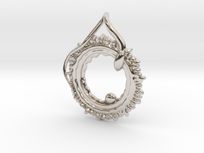 Conception pendant in Rhodium Plated Brass